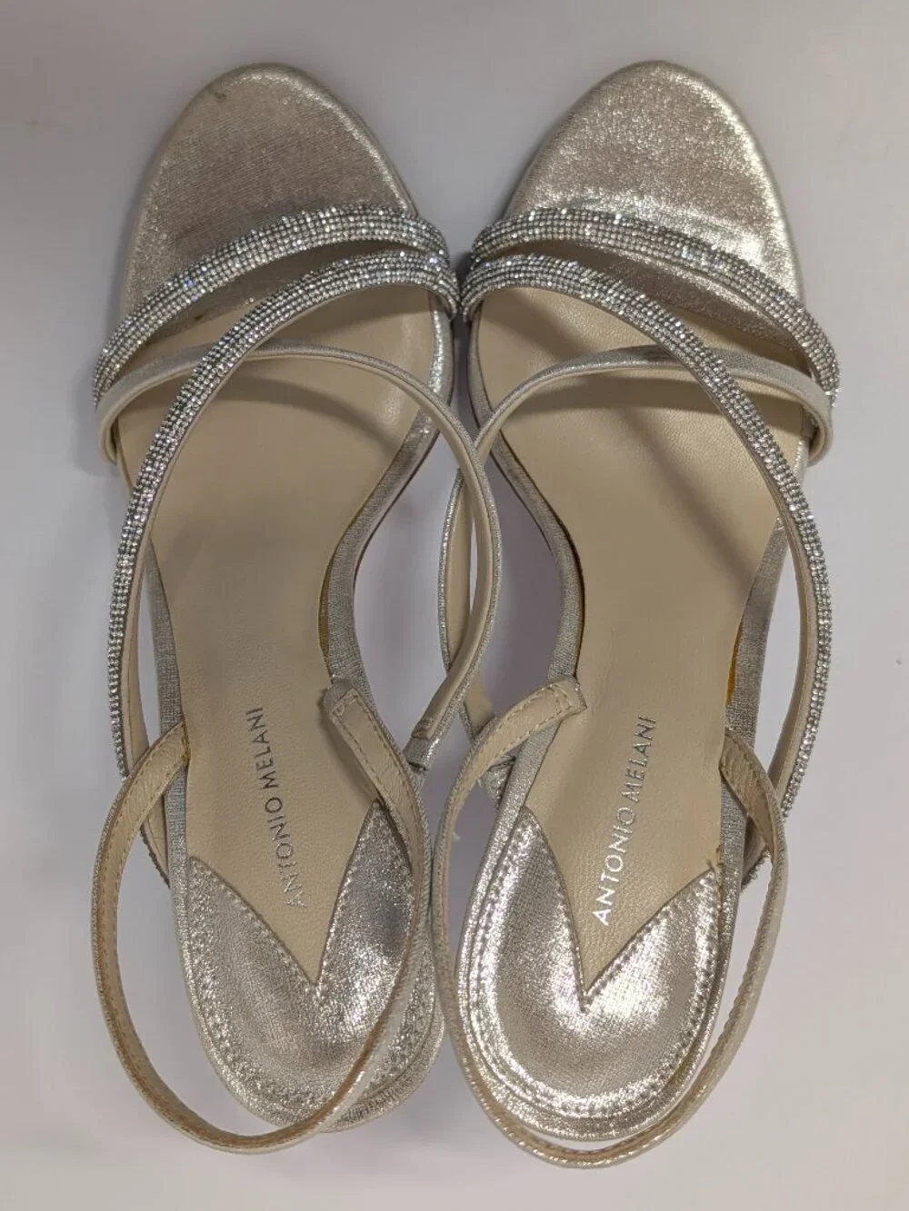 Antonio Melani Mesli Strappy Dress Sandal in Metallic Gold